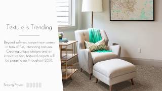 2018 Carpet Flooring Trends [upl. by Aynav]