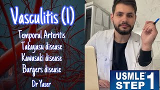 Vasculitis Part 1 USMLE Step 1  by Dr Yaser  بالعربي [upl. by Aneeroc865]