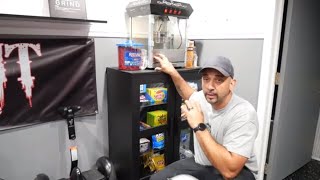 Home Theatre Snack Bar cabinet DIY IKEA BRIMNES cabinet [upl. by Aviv272]