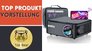 ✅ Beamer Full HD 1080P 25000 Lumen Beamer 5G WiFi Bluetooth 4K Video LED Heimkino 300  Display [upl. by Mahda]