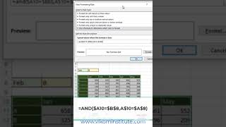 Find intersection using conditional formatting [upl. by Laughry]