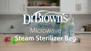 Dr Brown’s™ Microwave Steam Sterilizer Bags [upl. by Leihcim843]