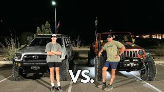 Tacoma on 35’s vs Jeep on 40’s  Rock Crawling [upl. by Ferdinanda]