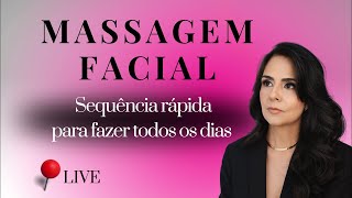 Massagem Facial  sequência rápida para fazer todos os dias [upl. by Avlis]