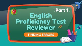 EPT REVIEWER 2022  FINDING ERRORS  PART 1  WITH ANSWERS  ACTUAL TEST  TEACHER JHEAN [upl. by Malti689]