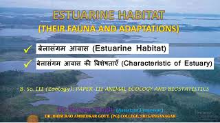 ESTUARINE HABITAT AND THEIR CHARACTERISTICS [upl. by Minnnie]