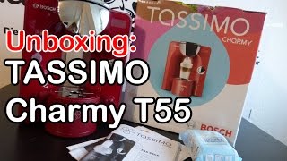 Unboxing Tassimo Charmy T55 TAS5546 Bosch [upl. by Balac]