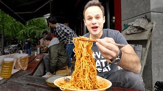 Chinese Street Food DAN DAN NOODLE Tour in Sichuan China  INSANELY GOOD and SPICY Szechuan Noodles [upl. by Orodisi]