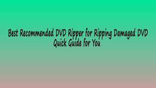 How to Rip A Damaged DVD [upl. by Ramo]