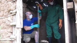 Penetrometer test on pit latrine in Kibera Nairobi Kenya [upl. by Ashien777]