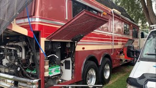 1987 Wanderlodge blue bird rv bus conversion tour [upl. by Weisler541]