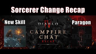 BIG Sorcerer Changes  Campfire Chat 20  Vessel of Hatred  Diablo 4 [upl. by Plume]