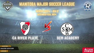 December 11th WSF Div 2 CA River Plate vs SCM Academy [upl. by Adeirf]