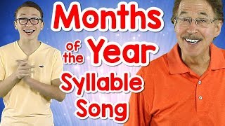 Months of the Year Syllable Song  Counting Syllables  Phonological Awareness  Carter Bolich [upl. by Proudman]