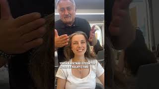 Transparan Boya  Sabit Akkaya Hairstylist saçkesimi saç saçboyama kuaför [upl. by Corsetti]