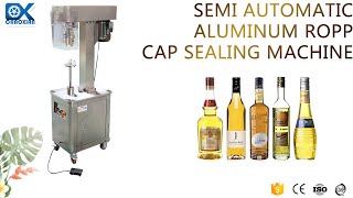 Foot Pedal Operated Capper for Prethreaded Closure Semi Auto Alu Caps Sealing Machine [upl. by Eatton]