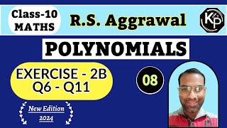 Division Algorithm  Exercise 2B  Q6Q11  Class10 Maths  RS Aggrawal  New Edition2024 [upl. by Creamer]