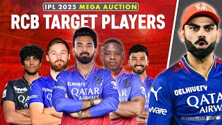 RCB Target Players 2025 Auction  RCB Retained amp Released Players 2025  RCB Squad 2025 Retained [upl. by Roselle]