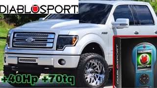 DIABLOSPORT TUNER on my F150 ECOBOOST 060 Times amp Dyno Pulls HUGE DIFFERENCE [upl. by Cestar]