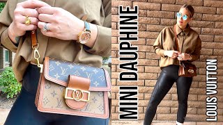 LOUIS VUITTON MINI DAUPHINE  FIRST IMPRESSIONS  WIMB  PROS amp CONS [upl. by Madel]