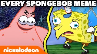 SpongeBob Memes amp Their Original Scenes 🌈  Nicktoons [upl. by Solegna776]