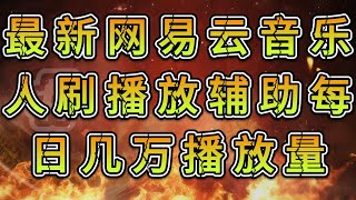 每日几万播放量【自动科技使用教程】 最新网易云音乐人刷播放辅助， [upl. by Yelad594]