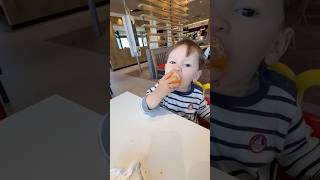 Love eating orange  newbornbaby kidsvideo baby familly cuteboy lovelykids [upl. by Haveman]