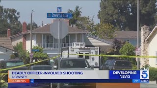 Police shoot kill man in Downey [upl. by Noteek194]