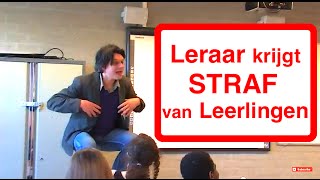 LERAAR KRIJGT STRAF VAN LEERLINGEN [upl. by Agbogla]