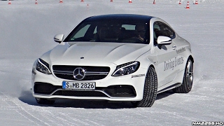 Mercedes C63 AMG S Coupe Drifting in the Snow [upl. by Melina]