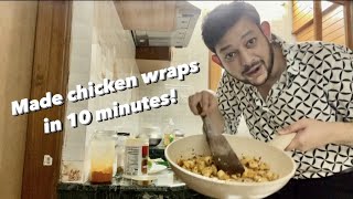 Made Chicken Wrap for Family  Easy Chicken Wrap recipe in 10 minutes [upl. by Nnylyt569]