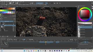 using Krita to add ember effect to a stop motion animation [upl. by Sible343]