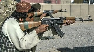 Afghan Police – AK47 Type Rifle Class Live Fire Training [upl. by Fiorenze]