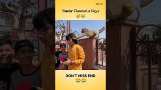 Bandar chasma le Gaya shorts youtubeshorts souravjoshivlogs viralvideo bandar chasma [upl. by Zealand]