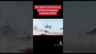 Max Verstappen crash  Sky Sports Christmas advert [upl. by Llenahs]