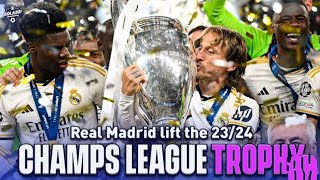 Real Madrid Champions League 2024 Trophy Celebration  Real Madrid CF vs Dortmund UCL Final [upl. by Fretwell]