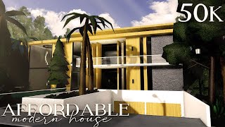 Bloxburg 50k Affordable Modern Mansion  Roblox  Speedbuild [upl. by Animas402]