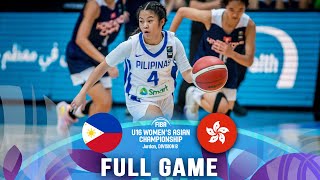 Philippines v Hong Kong  Full Basketball Game  FIBA U16 Womens Asian Championship 2023  Div B [upl. by Dianthe]