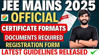 JEE Main 2025 Registration Form Date OUT Latest Update🤯 JEE Mains 2025 exam dateDocument Required [upl. by Htessil]