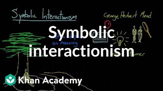 Symbolic interactionism  Society and Culture  MCAT  Khan Academy [upl. by Ttergram]