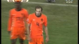 España 1 Holanda 0 Mundial Sudafrica 2010 Gol de Andres Iniesta Relato Victor hugo [upl. by Nolahs231]