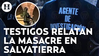 Masacre en Salvatierra Guanajuato  Testigo habla del ataque en la ex hacienda San José del Carmen [upl. by Segroeg]