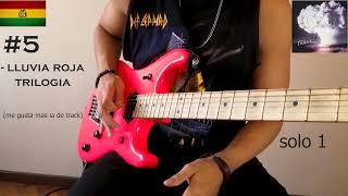 Mi Top 10 Solos del RockMetal Boliviano guitar cover [upl. by Romona]