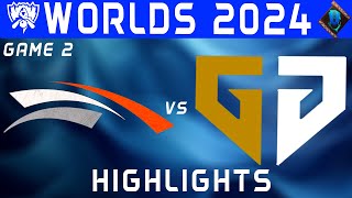 HLE vs GEN Game 2 Highlights  Worlds Swiss Stage 2024  Hanwha Life vs GenG by Onivia [upl. by Slerahc921]