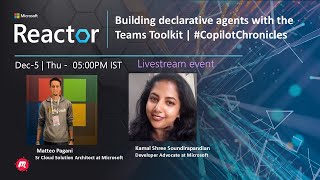 Building declarative agents with the Teams Toolkit  CopilotChronicles [upl. by Allcot64]