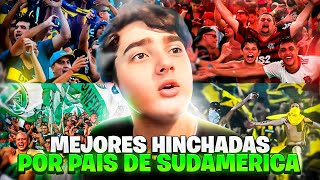 LAS MEJORES HINCHADAS DE CADA PAIS DE SUDAMERICA REACCION BILLONARIO [upl. by Jereld972]