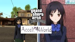 Skin Kuroyukihime Accel World Gta Sa [upl. by Neirad]