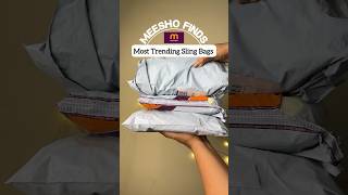 Meesho trending sling bag haul  party bag  stylish handbag meeshofinds unboxing shorts [upl. by Nomahs]