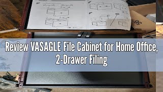 Review VASAGLE File Cabinet for Home Office 2Drawer Filing Cabinet with Lock Open Shelf Printer [upl. by Bacchus]