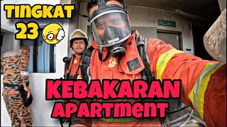 💢ASAP TEBAL DI TINGKAT 23 😱KEBAKARAN BANGUNAN  CELORENG BOMBA [upl. by Berenice]